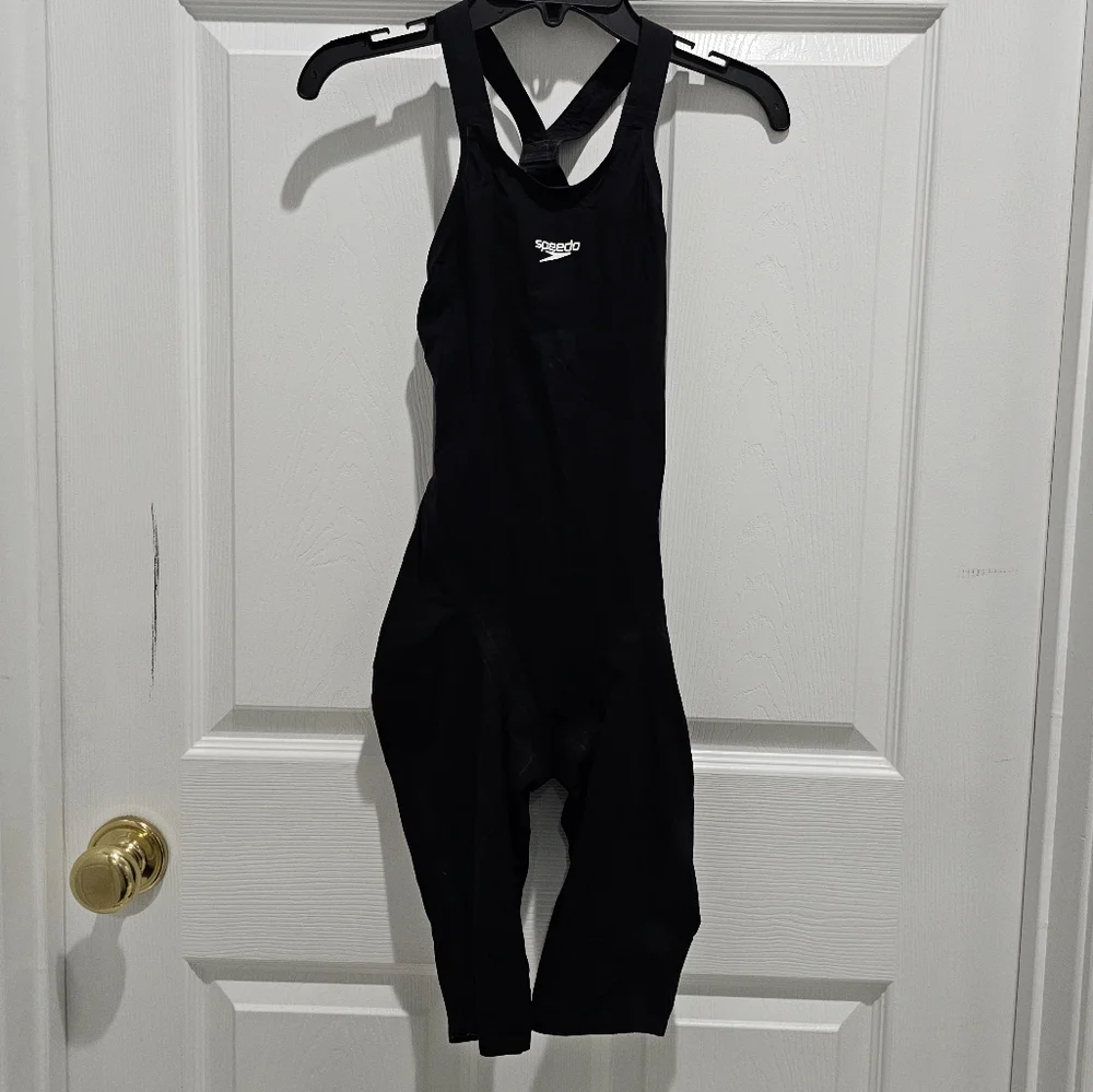Speedo Women's Size 23 Fastskin LZR Pure Valor Black Tech Suit - Picture 4 of 10